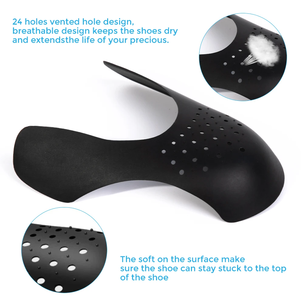New 1 Pair Anti-Wrinkle Crease Fold Support Toe Cap Practical Protector Accessories Universal Shoe Trees Sneaker Air Force