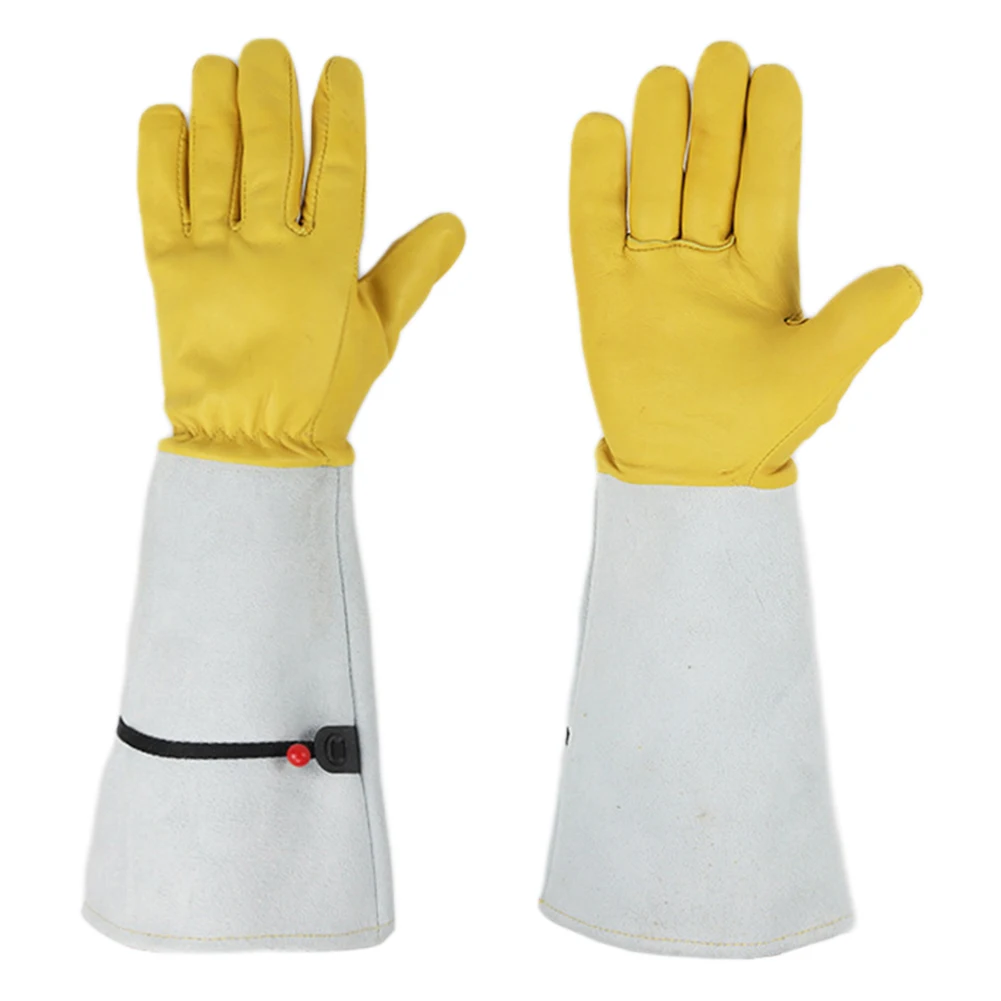 Rose Pruning Gloves Gardening Thorn Proof Garden Long Gloves Forearm Leather Gauntlet Full Protection Long Garden Gloves