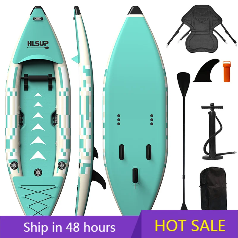 OEM 1‑2 Person Inflatable Kayak 420CM PVC 2‑Seat for Recreational Water‑Sport Paddling Factory Wholesale