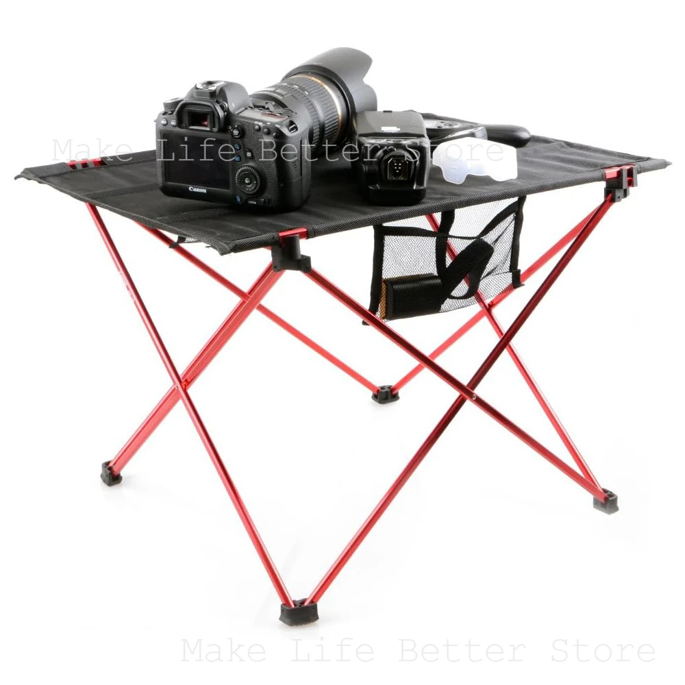 

Tables Lightweight Camping Table Ultra Lightweight Portable Table Folding Camp Table for BBQ Hiking Aluminum Poles Picnic Table