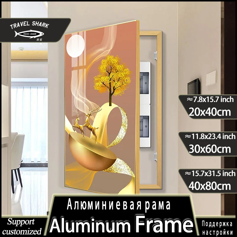 Simple Style Decoration Painting OfElectric Meter Box Main Switch  Wall Art Living Room Hanging Picture Poster Custom With Frame