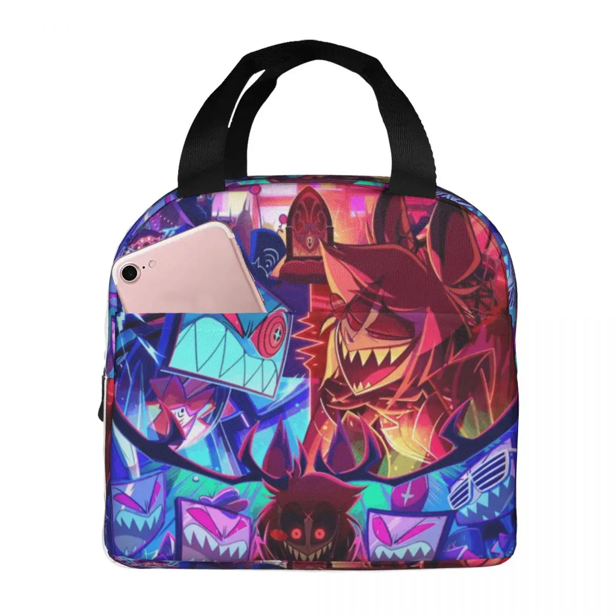 

Hazbins Hotels Термоизолированные сумки для обеда для работы Портативные сумки-контейнеры для еды Термальный холодильник Ланч-боксы