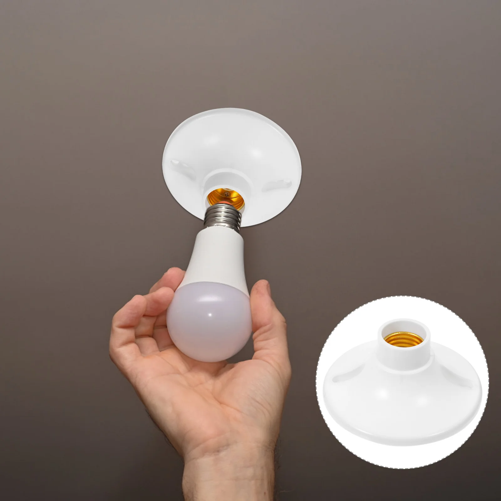 

10Pcs Flame Retardant Bakelite Lamp Socket Base Stable Screw Holder Ceiling Light Lamp Parts Stand Replacement