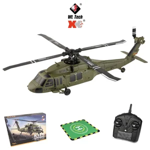 K170 RC Helicopter UH-60L 4 Channel Remote Control Brushless Helikopter dengan Gyro dan Lampu LED Tahan Lama Pesawat Wltoys Mainan 10 helikopter penjualan terbaik untuk anak-anak - №