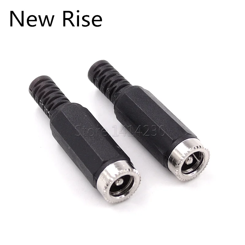 100Pcs 5.5*2.1mm / 5.5x2.5mm DC Female Power Metal Socket Jack Connector Adapter Weld Line