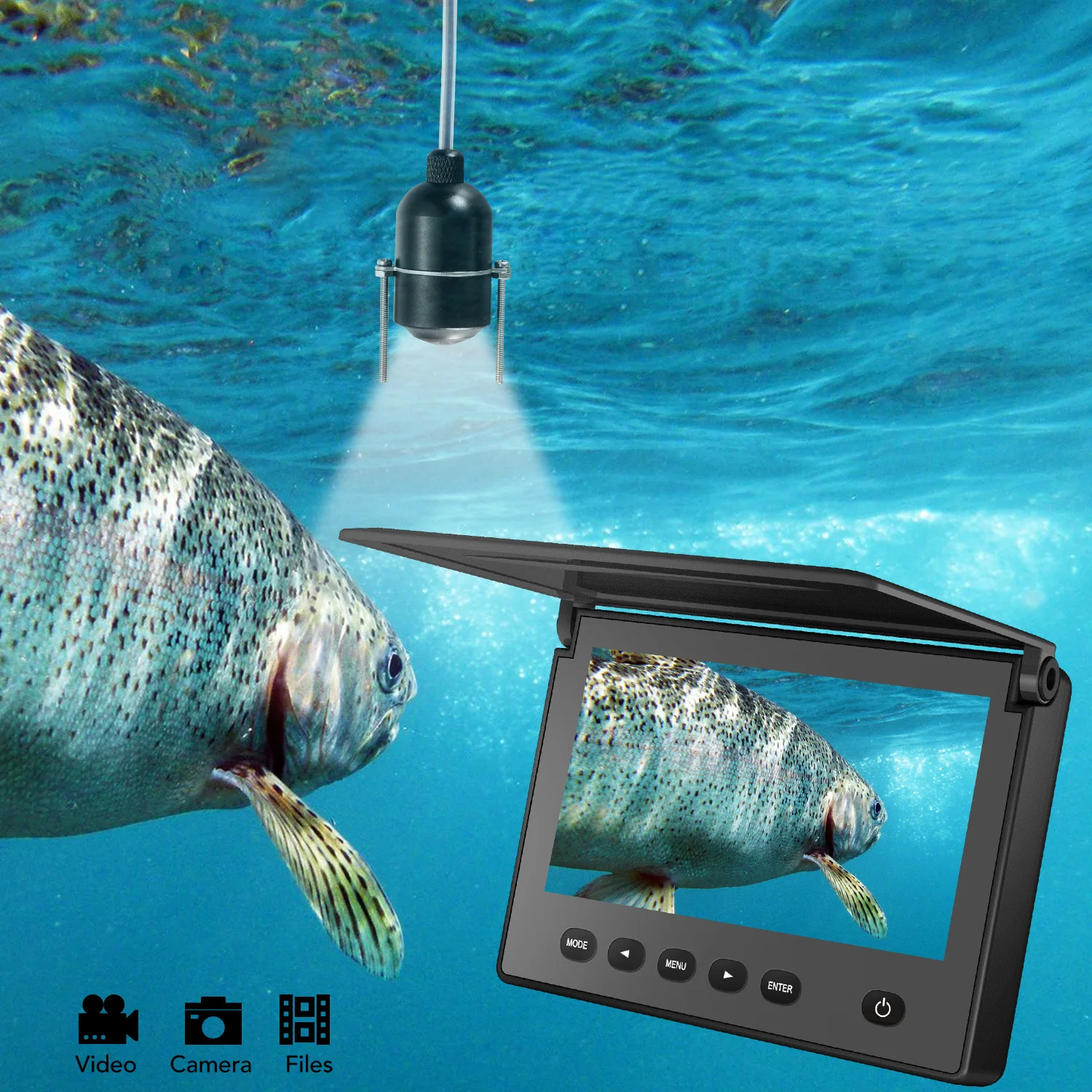 Lucky Cámara Submarina con Buscador de Peces Visión Nocturna - imagen 4