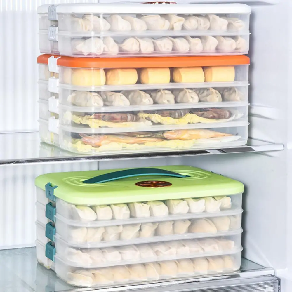 Refrigerator Transparent Belt Cover Square Plastic With Cover Multipurpose Food Depository Dish With Removable Cover Storage Box