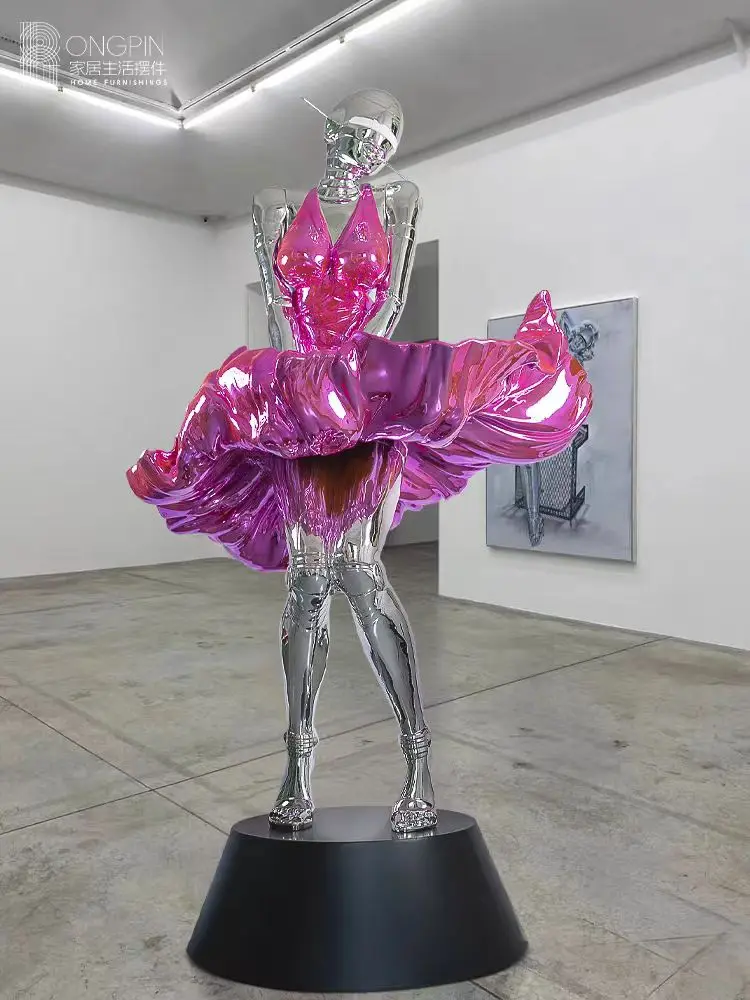 

Уникальное креативное современное дизайнерское художественное украшение, роскошный отель, гостиная, мужская скульптура, скульптура из стекловолокна, стоячий светодиодный пол L