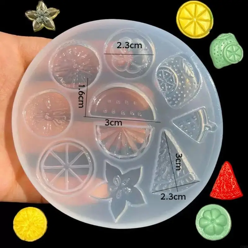 CORD Handmade Resin Jewelry Making Molds Fruit Silicone Craft Molds Suitable for Hand-Making Necklaces and Earring