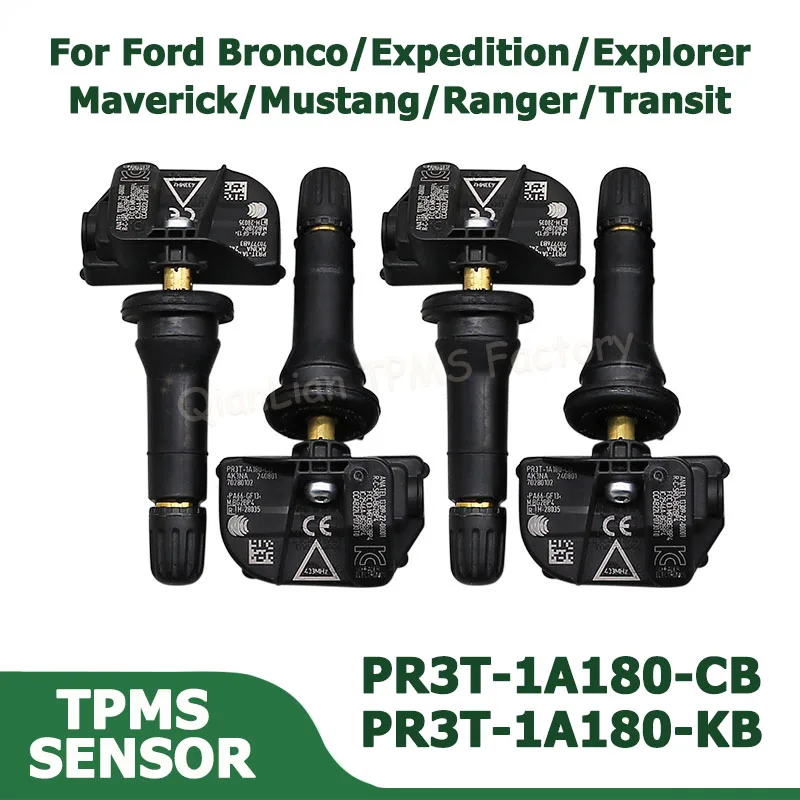Für Ford Bronco Mustang Expedition Explorer F-150/250/350 Maverick Ranger Transit 433MHz PR3T-1A180-KB PR3T-1A180-CB TPMS-Sensor