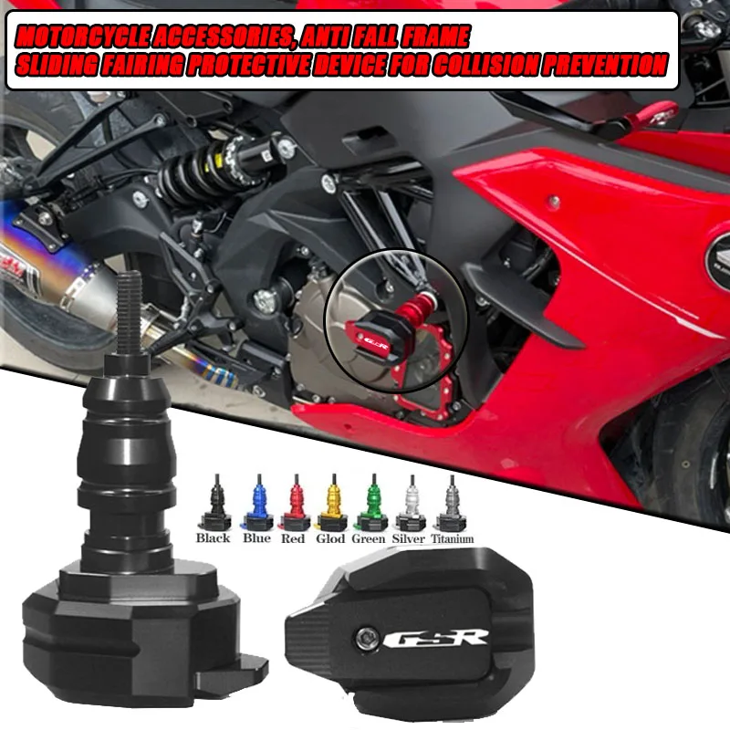 

LOGO GSR For Suzuki GSR 750 GSR 600 GSR 400 GSR400 GSR600 GSR750 Falling Protection Frame Slider Fairing Guard Anti Crash