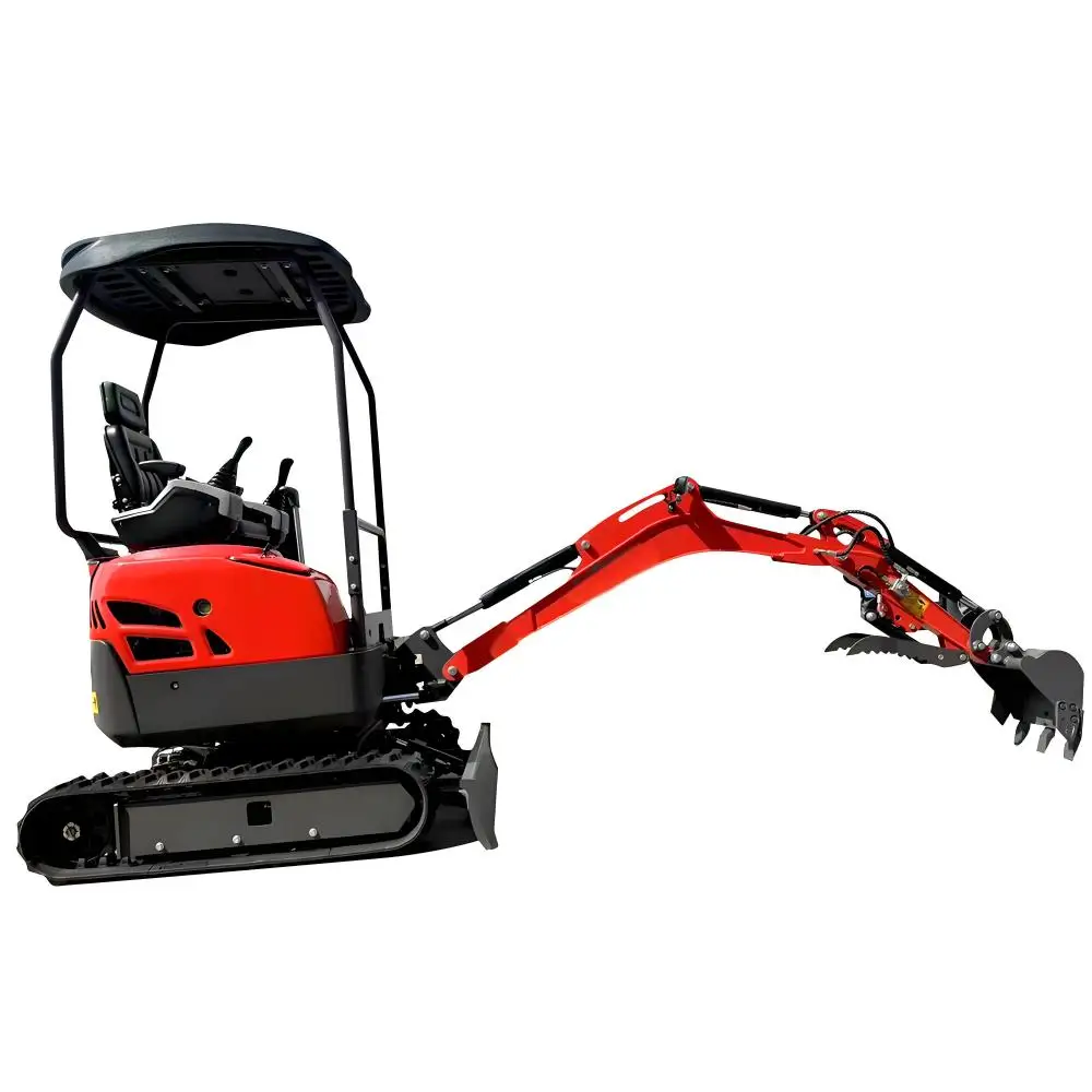 Factory Outlet Mini Escavadeira Chinesischer Bagger 1,5 Tonnen Großhandel Multifunktionaler neuer Raupenbagger Kubota gestempelte Schale