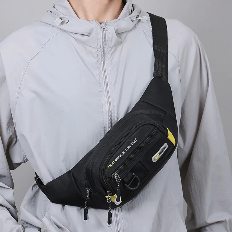 

Мужская многофункциональная поясная сумка для фитнеса, многокомпонентная сумка для хранения, портативная нагрудная сумка, поясная сумка для занятий спортом на открытом воздухе и бегом