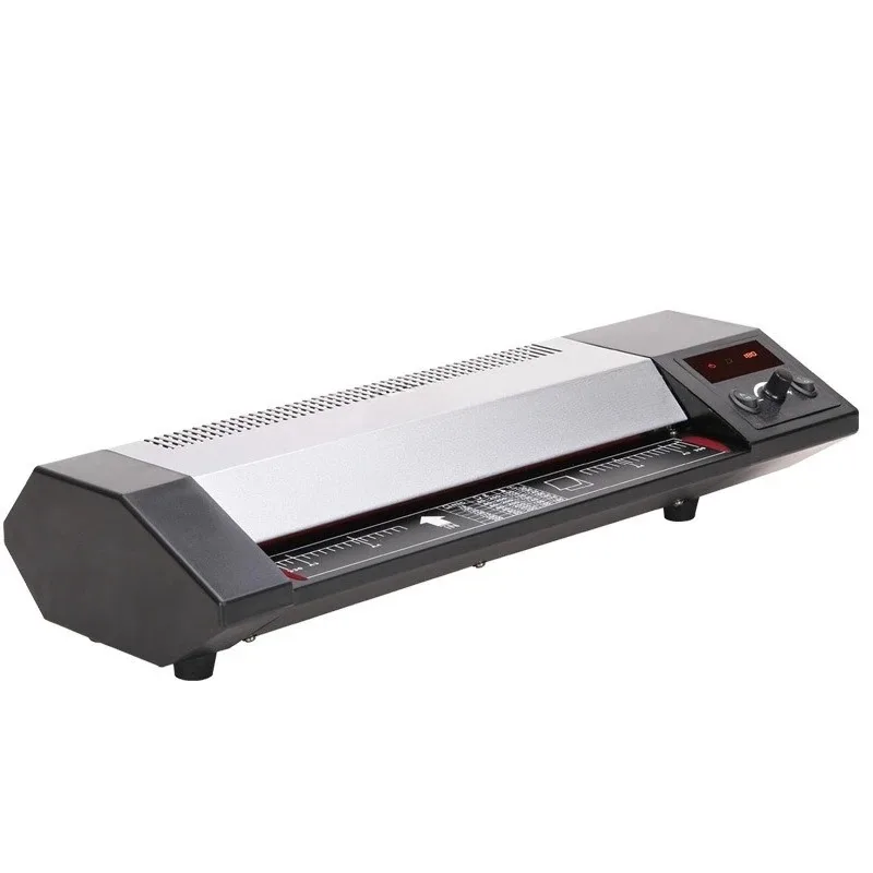 Commercial Laminator A4 Thermal Laminating Machine for Home Office Photo Film Sealer Hot Plastic Pouch Cold Roll Overlamination