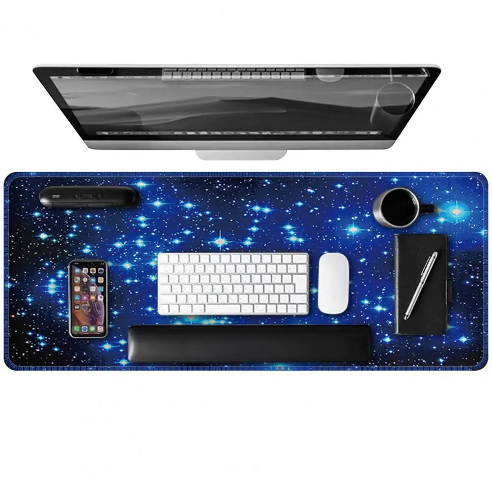 Ergonomic Mouse Pad Good Elasticity Mouse Pad High Elasticity Starry Sky Print Mouse Pad Reduce Hand Fatigue for Gaming Office