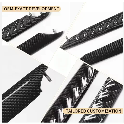 For DB11 Dry Carbon Fiber OEM Front Fender Air Vent Stripe