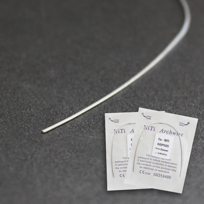DZK 10packs Orthodontics Dental Arch Wire Copper Cu No Stop With Stop Purple Packing