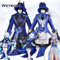 【Wetrose】In Stock Furina Focalors Cosplay Costume Genshin Impact Ousia Pneuma Furiina Hydro God Archon Full Set Halloween