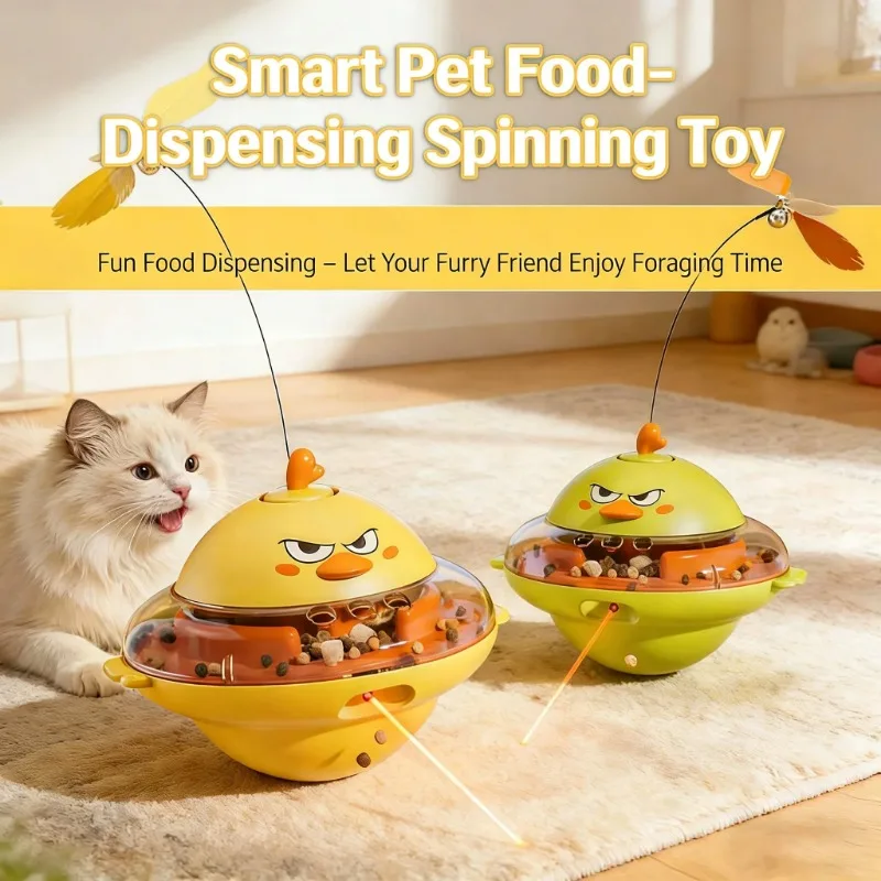 

Cat Supplies Cat Toys Interactive Automatic Leak Food Tumbler Spinning Feather Laser Pointer Cat Accessories
