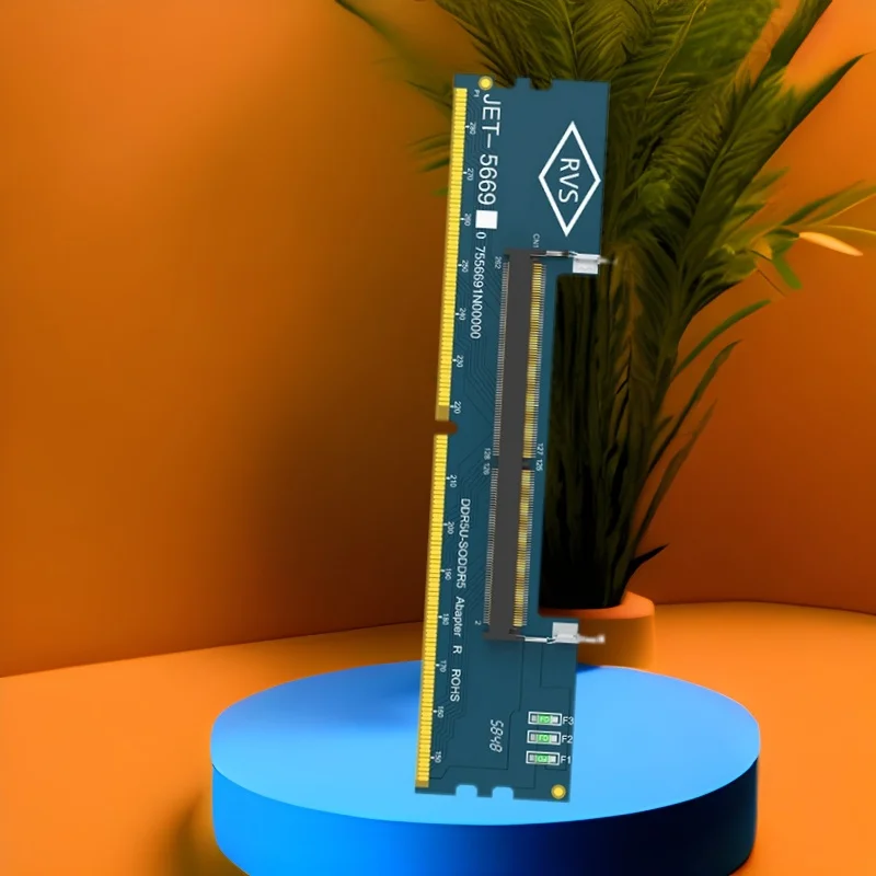 

Laptop SO DDR5 Memory Card Tester with FESU Desktop DDR5 UDIMM to Notebook DDR5 SODIMM Slot Memory Test Card to Protect DDR5 RAM