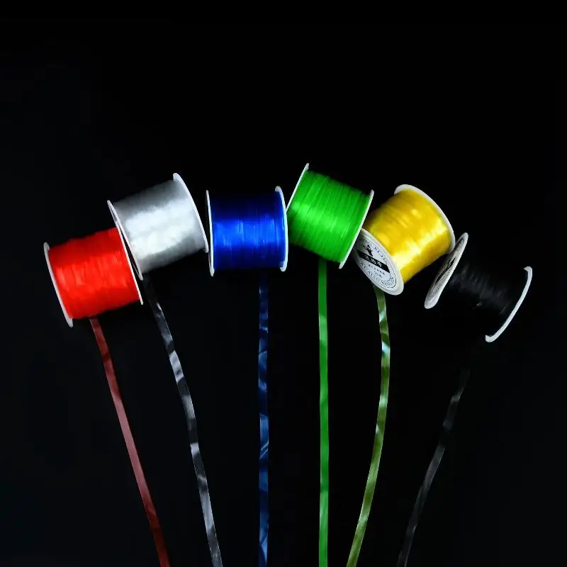 10Pcs For Slingshot Pouch Sports Equipment DIY Accessories Flat Rubber Bands Colorful Amber Belt Elastic Band 20 Meters