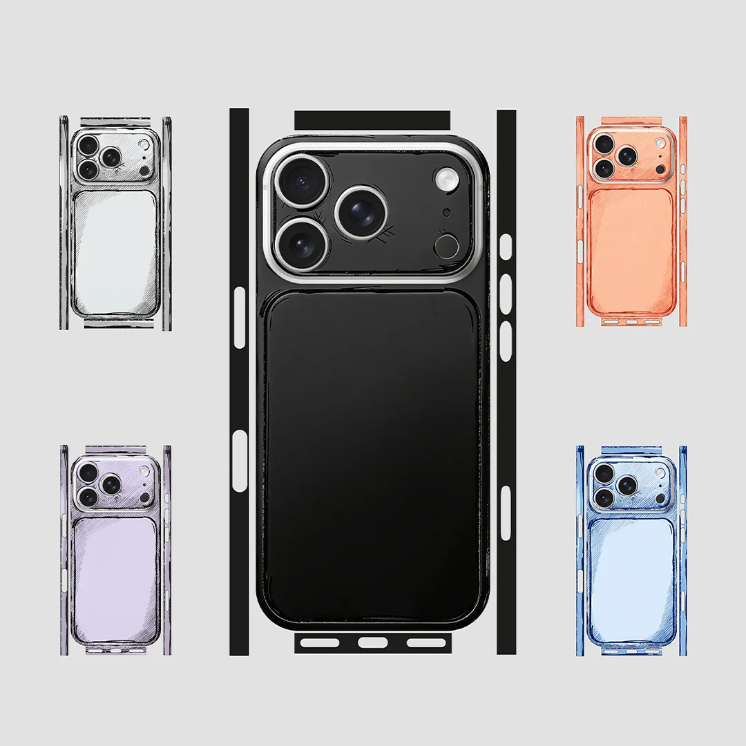 

Однотонная защитная пленка-наклейка для iPhone 17 Pro (на заднюю панель, рамку, камеру, не чехол)