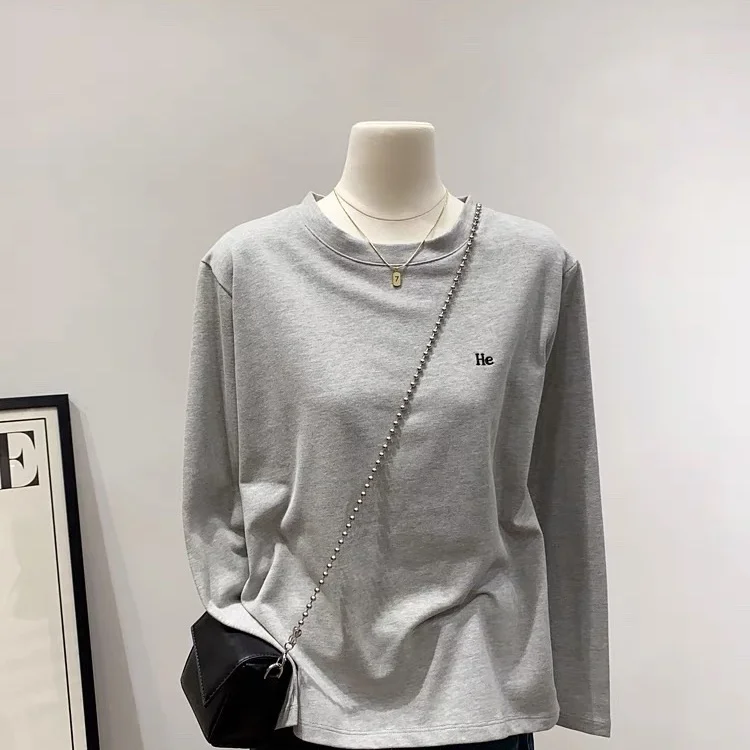

Long Sleeve T-Shirts Womens Gothic Cotton Tops Relaxed Fit Comfortable Breathable Punk Style Streetwear Autumn Casual Look