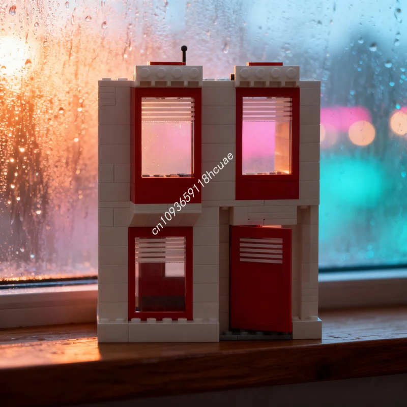 224-teiliges MOC Upside House Town Klassisches Modell-Baustein-Set Architektur Weihnachtsgeschenke DIY Kreative Idee Bausteine Spielzeug Bildung