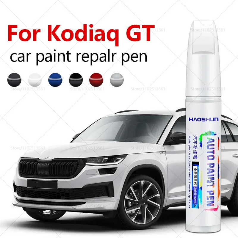 For Skoda Kodiaq GT 2018-2025 MQB Paint Repair Pen Touch Up Scratch Remover DIY Auto Accessories Black White Gold Red Blue Gray