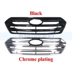 Kamshing Car Mesh Grill Front Bumper Grille Radiator Grille For Hyundai Santa Fe IX45 2013-2015 Racing Grills