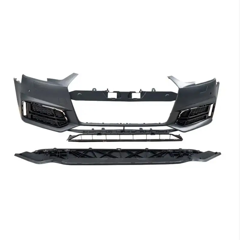 

Cheap price new style body kit car bodikits PP material Auto modified front bumper without grill for audis A4 B9 S4 2017-2019