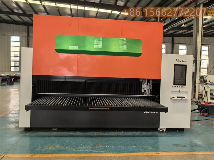 CNC Metal Fiber Laser Cutting Machine, 8% Off, Proteção completa fechada, para folha de alumínio de aço grosso, 12000W, 3000*1500mm