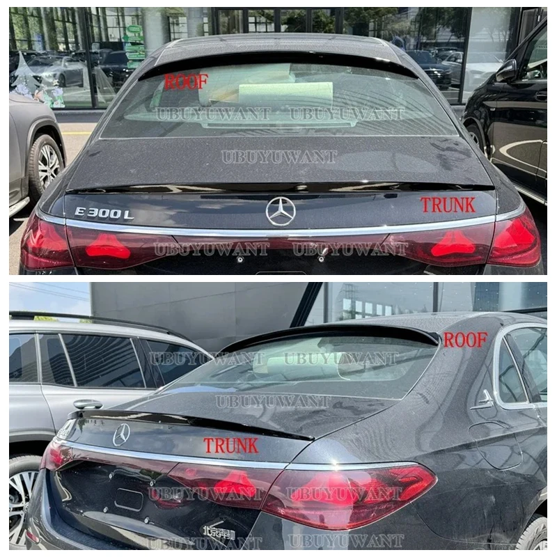 

High Quality ABS Car ROOF And TRUNK Spoiler For Mercedes Benz W214 Spoiler 2023+ NEW E-class E200 E300 E320 E63