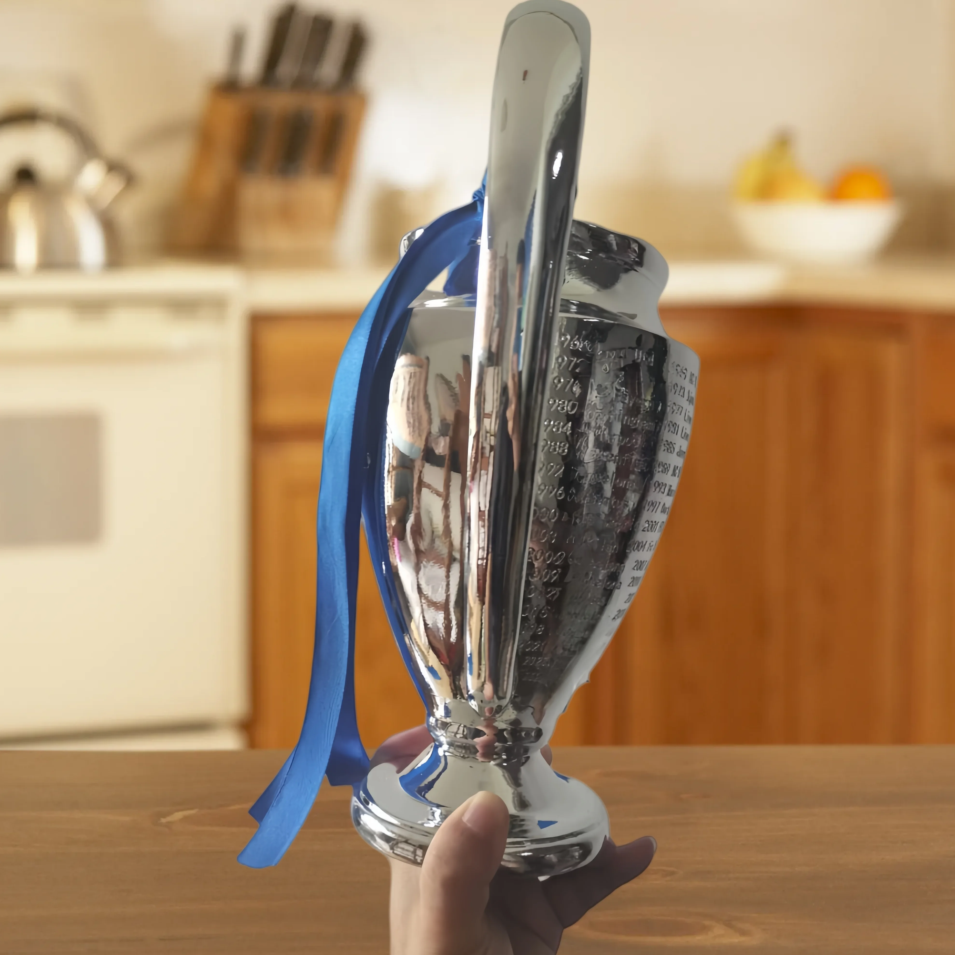 UC League Trophy Making Resin Fan Supplies euro Football Champions Leag Souvenirs Resin Trophy Football Decoration
