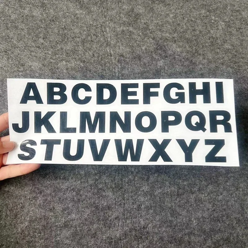 

English letter stickers for cars and motorcycles, vinyl waterproof stickers from A to Z, 26 pieces