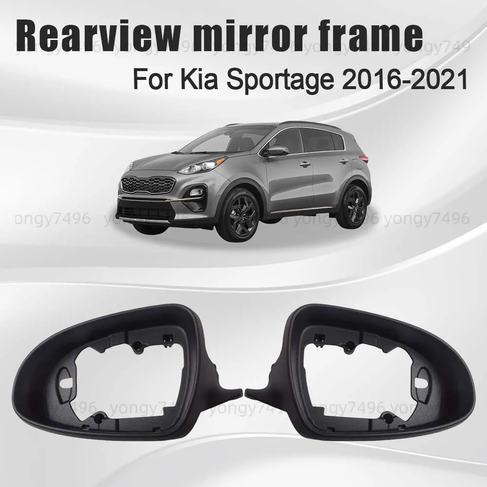 

Replace Protective Cover Black Rearview Mirror Frame For Kia Sportage 2016 2017 2018 2019 2020 2021 Accessories Upgrade