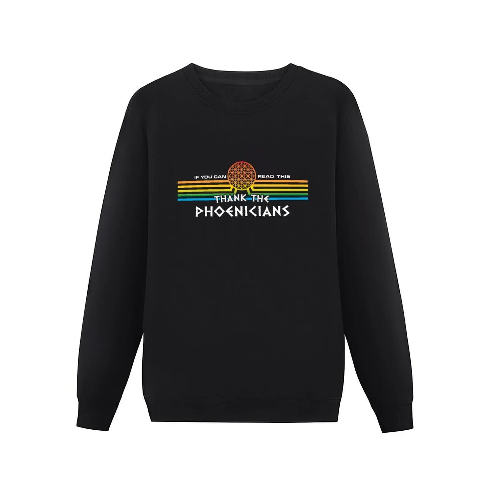 If you can read this, Thank the Phoenicians Pullover Hoodie men's coat men's winter sweater sweatshirts