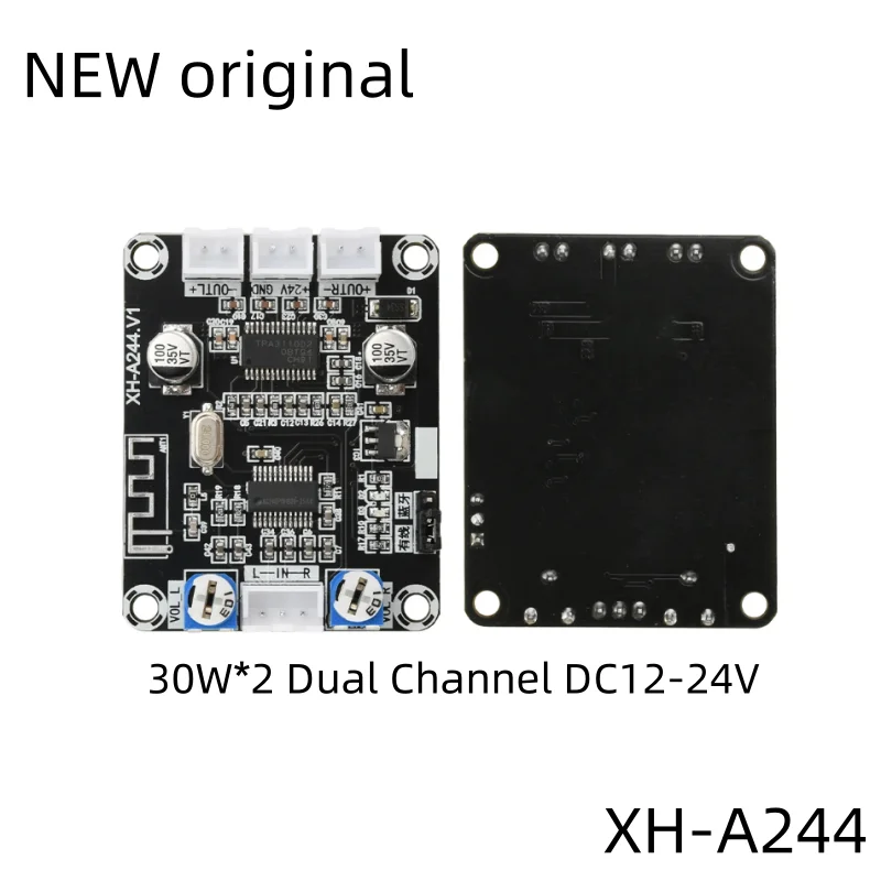 New  DC12-24V Universal Audio Amplifier Module TPA3110D2 Digital Amplifier Board XH-A244 Dual Channel 30W+30W