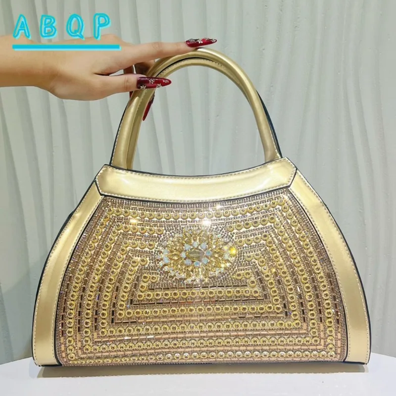 Dinner Women's Bag Luxury Brand Diamond-encrusted Shining Dinner Party Handbag Large-capacity Diamond-encrusted Women's Bag