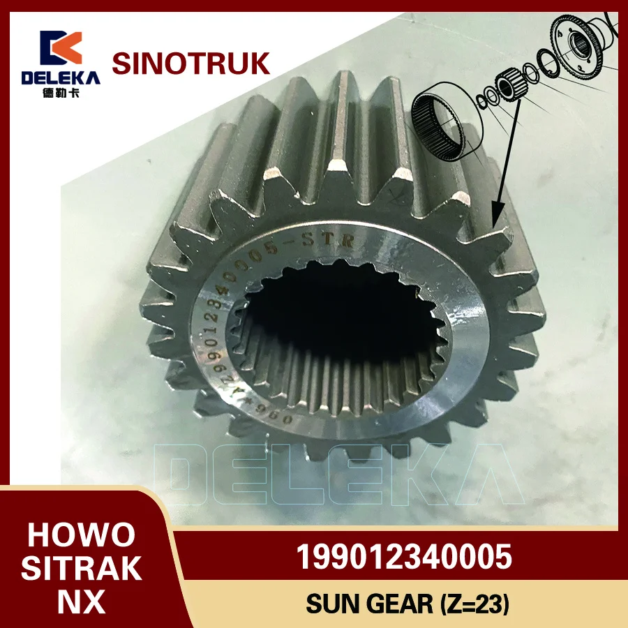 Hub Reduction Drive Sun gear (Z=23) 199012340005 for HOWO NX SITRAK