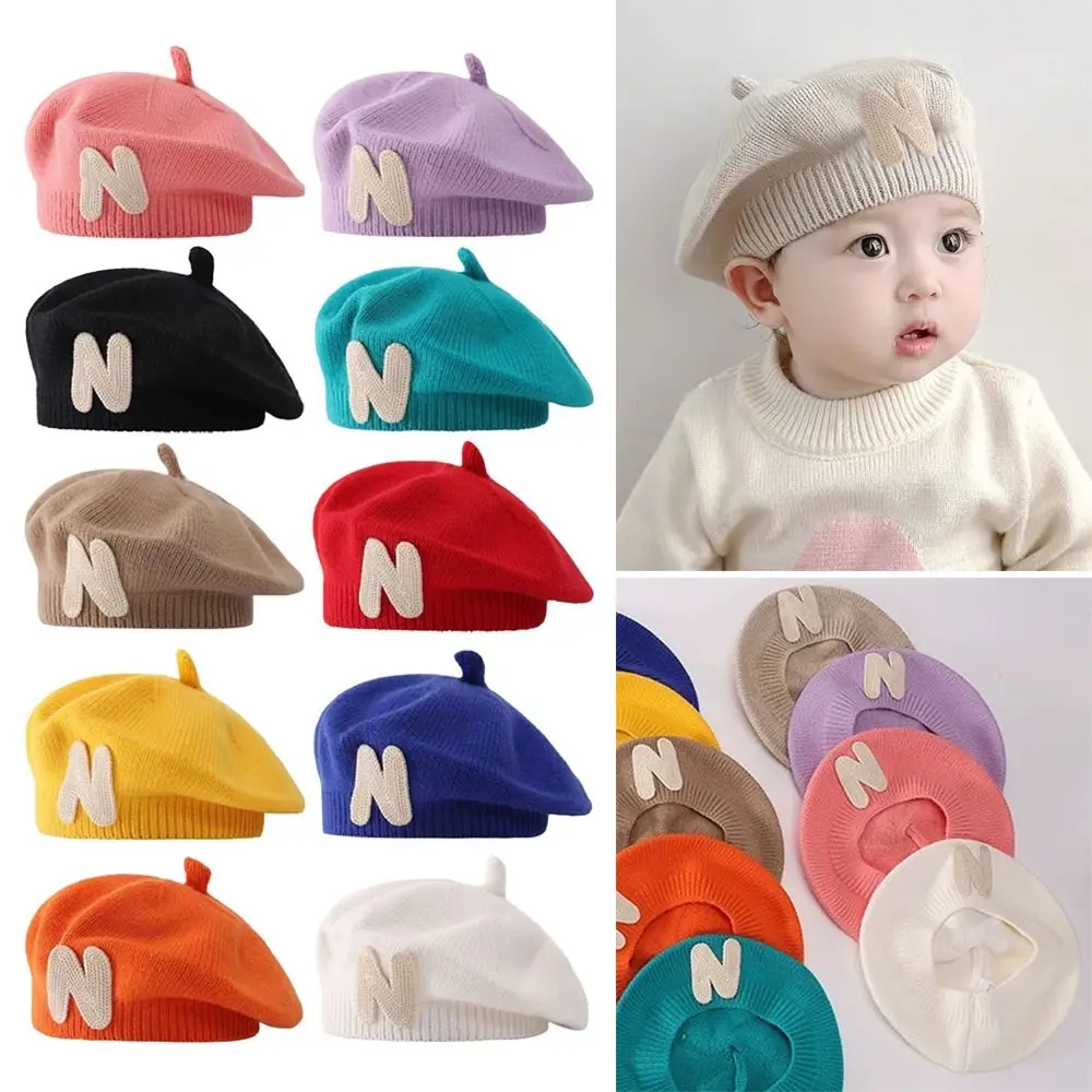 

Детская теплая шапка вязаная ​ ​ Детский берет, мягкая детская кепка разных цветов, детская кепка