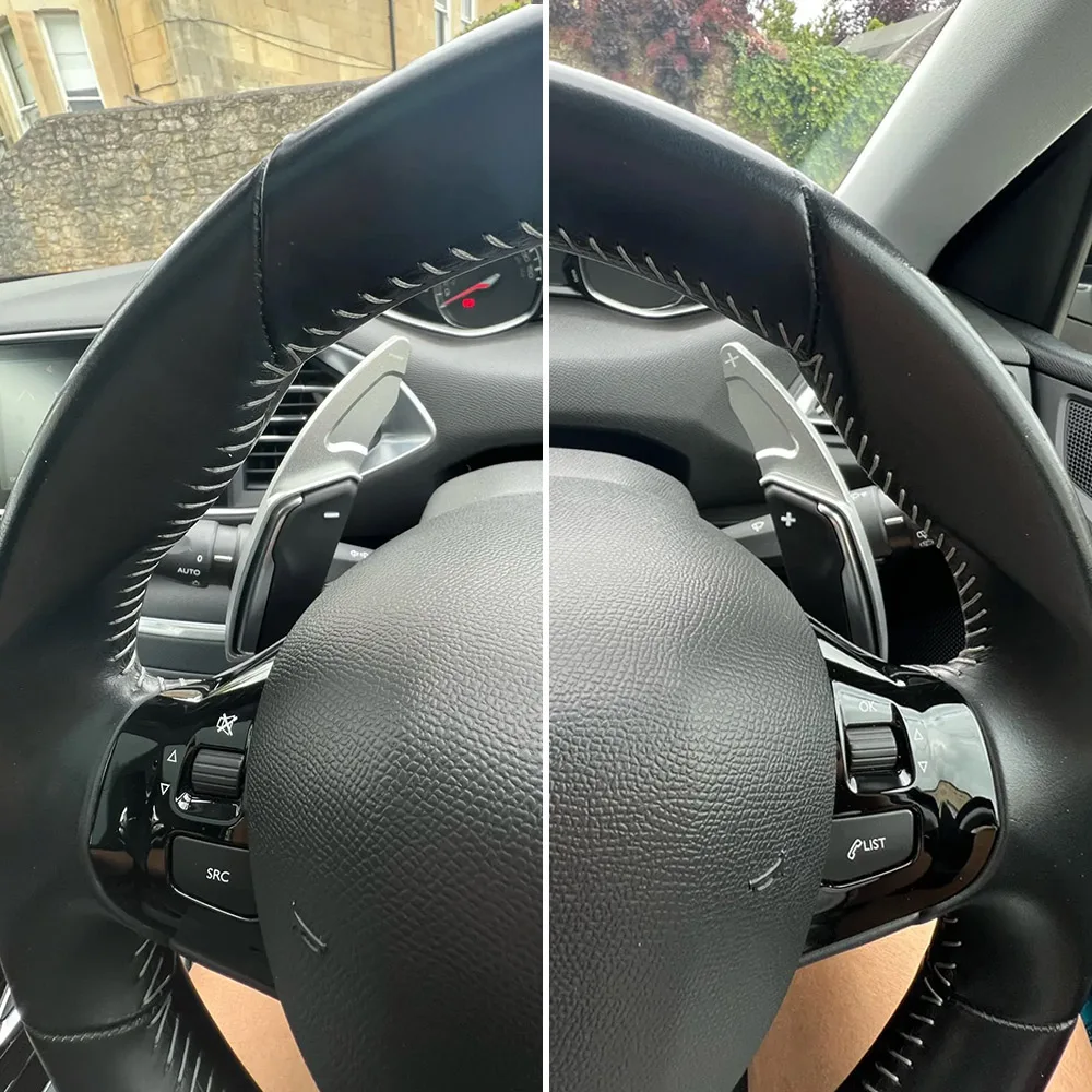 لبيجو 3008 2008 5008 508 308 208 GT SW عجلة توجيه سيارة التحول مجداف والعتاد المجاذيف DSG موسع ملصقات اكسسوارات السيارات #5