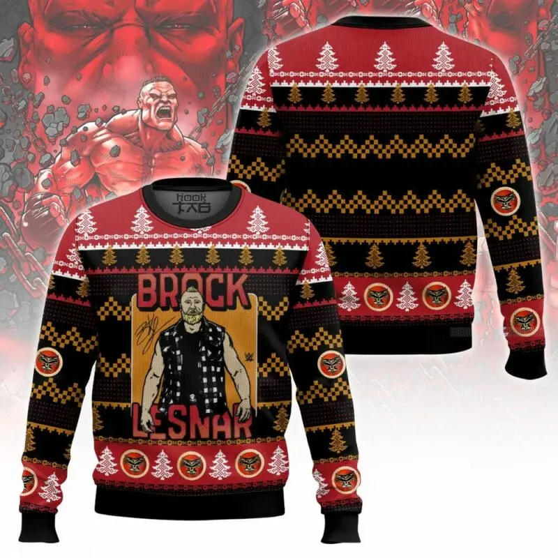 

Men's Brock Lesnar Ugly Sweater Classic Fashion Trend Rich Colors Long Wear Like New Suitable For Outdoor Festival Activities
