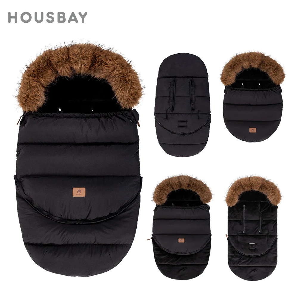 0-36 Months Baby Winter Stroller Footmuff Warm Windproof Envelope For Discharge Removable Extanded Footmuff For Universal Pram