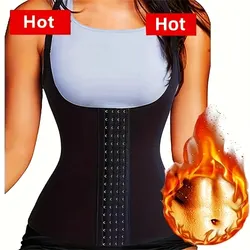 Waist Trainer Vest Slimming Corset for Weight Loss Body Shaper Sauna Suit Compression Shirt Belly Girdle Tops Shapewear 1PC