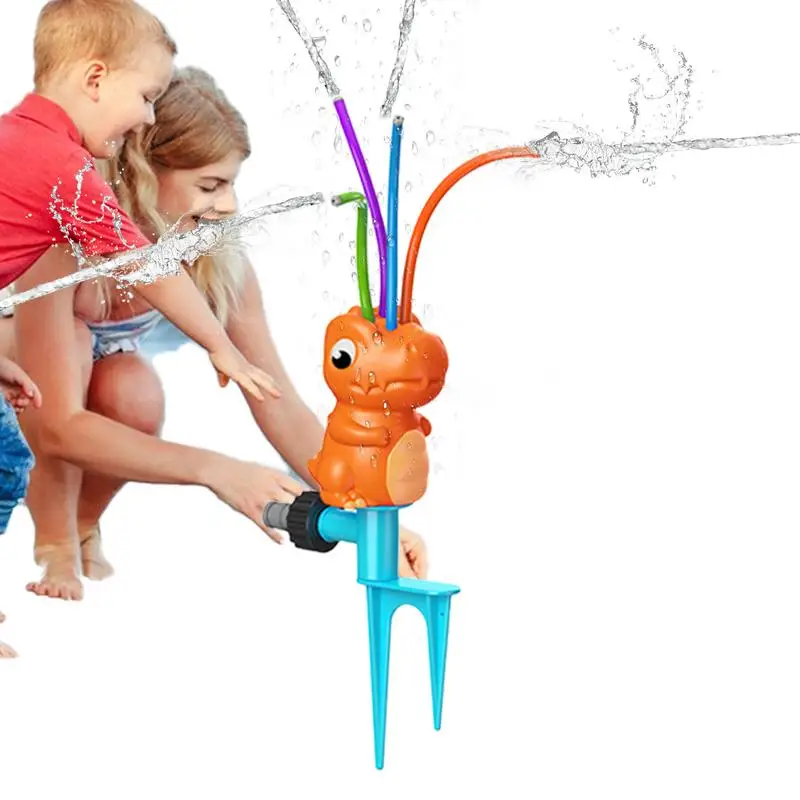 

Water Sprinkler For Kids Dinosaur Water Sprinklers Rotation Outdoor Water Toys Spray Toys Backyard Games For Playful Summer