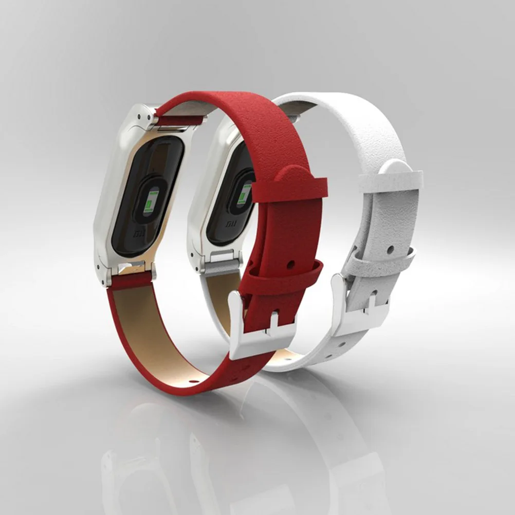 

Ремешок из натуральной воловьей кожи для 2, белый стильный удобный сменный ремешок, совместимый с умными часами Xiaomi