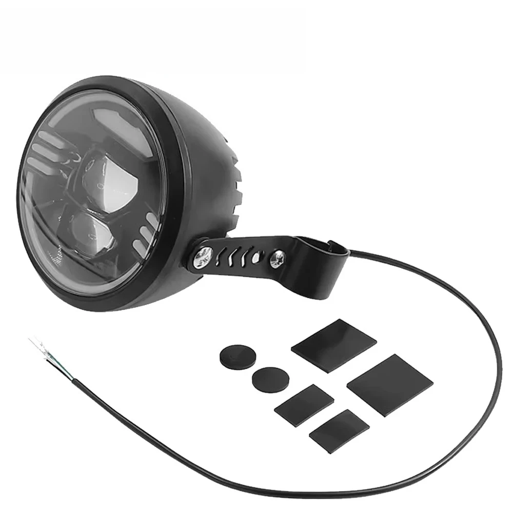 

Accessories Part E-Bike Headlamp Low Beam High Beam 12V-48V LED Headlight Front Light Waterproof Flashlight for Electric Bicycle