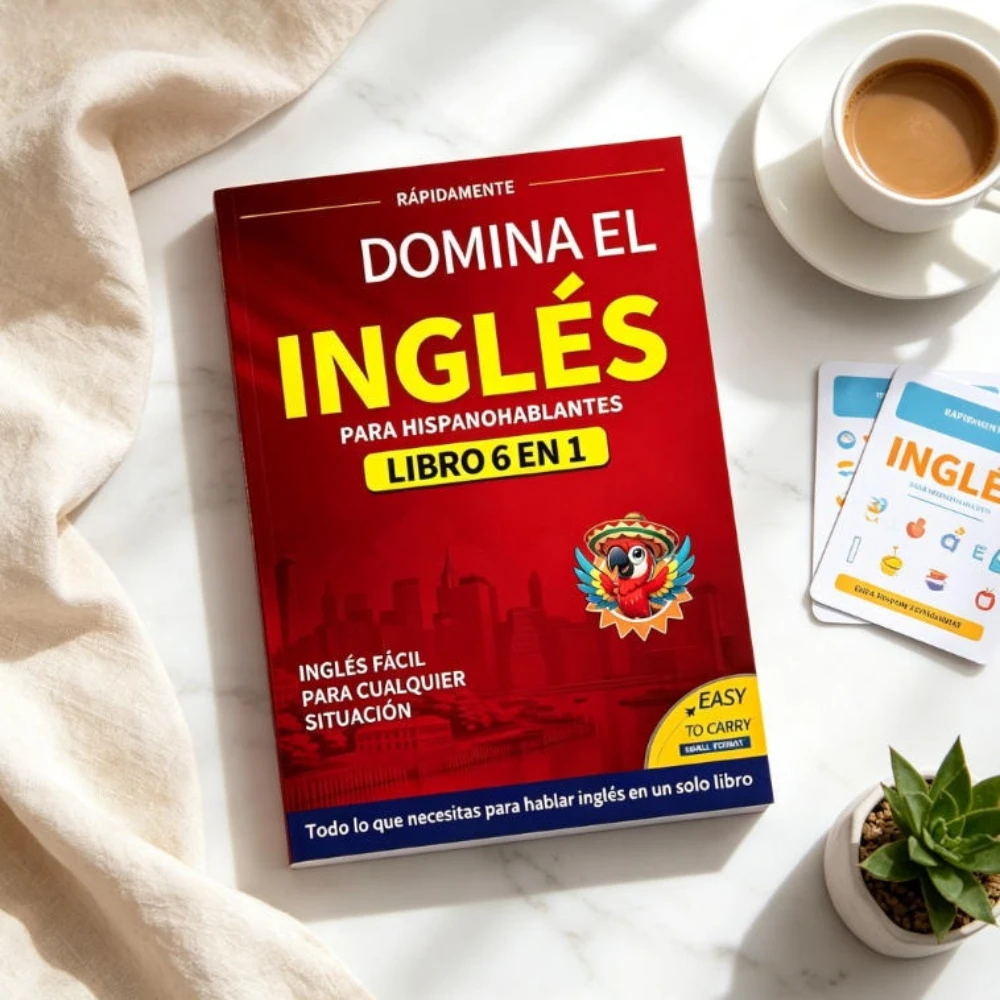 beginner English Book 6 in1 Spanish Edition English Workbook Easy Language Learning Dictionary Study Supplies for Reading School