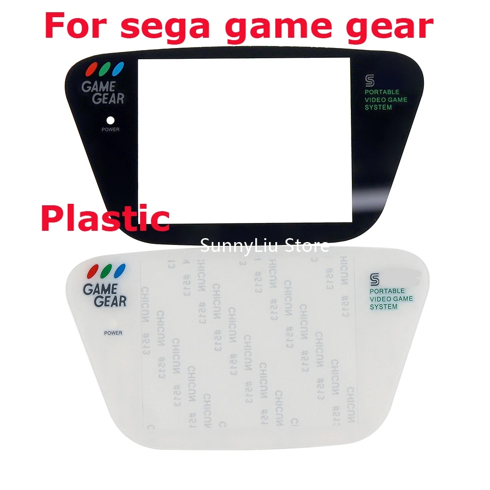 100pcs NEW Replacement Plastic Screen Protector Lens Cover for Sega Game Gear System for sega gg screen lens black white